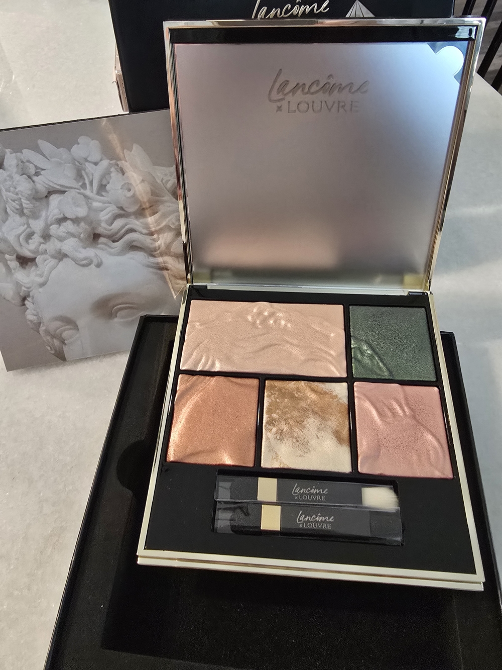 Lancôme Eyeshadow & Face Palette — Peach, Rose, Green, Gold